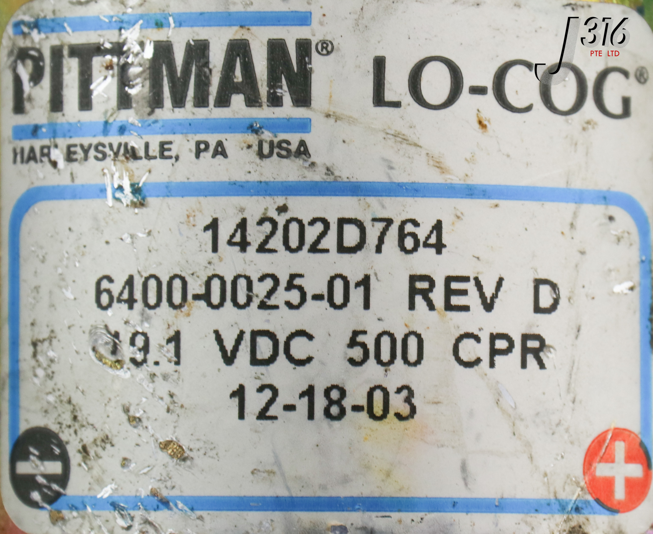 オーダー用 22112 PITTMAN AMETEK DC SERVO MTR 6400-0025-01 W/ 14202D764 | eBay
